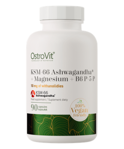 KSM-66 Ashwagandha + Magnesio + B6 P-5-P VEGE 90cps Ostrovit