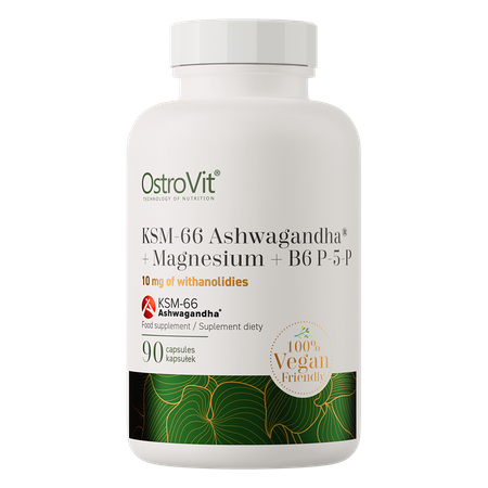 KSM-66 Ashwagandha + Magnesio + B6 P-5-P VEGE 90cps Ostrovit