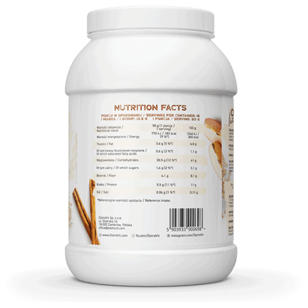 OATlicious 800gr mela cannella OstroVit - immagine 2