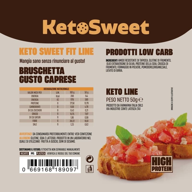 Bruschetta Caprese Ketosweet 50gr