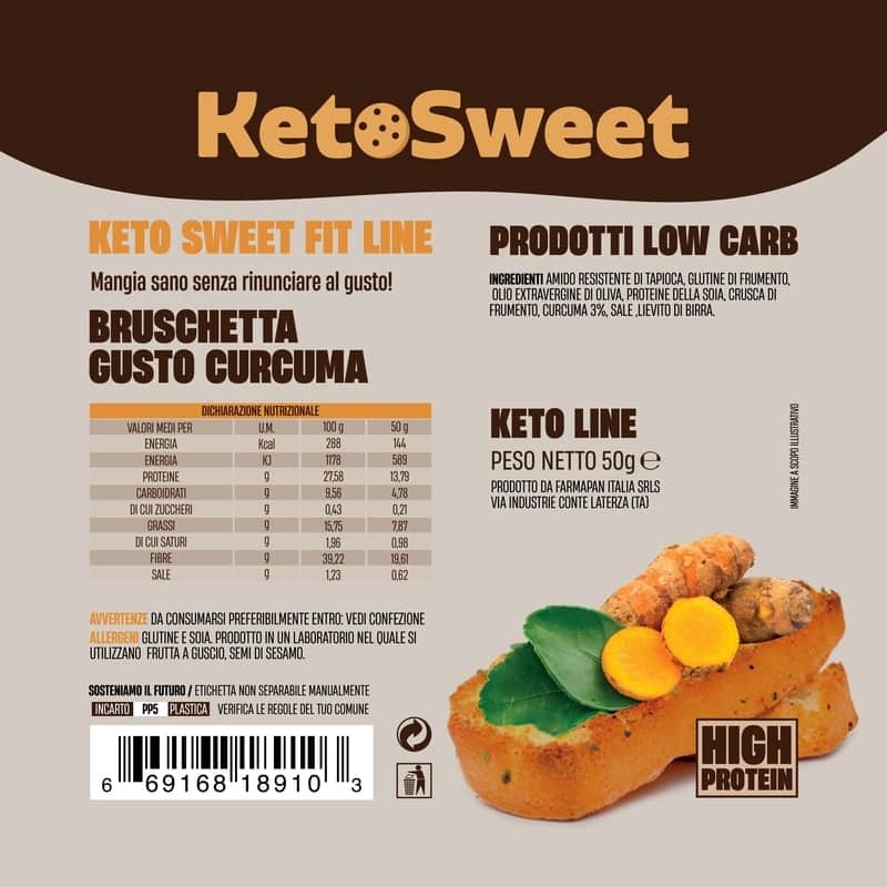 Bruschetta Curcuma Ketosweet 50gr