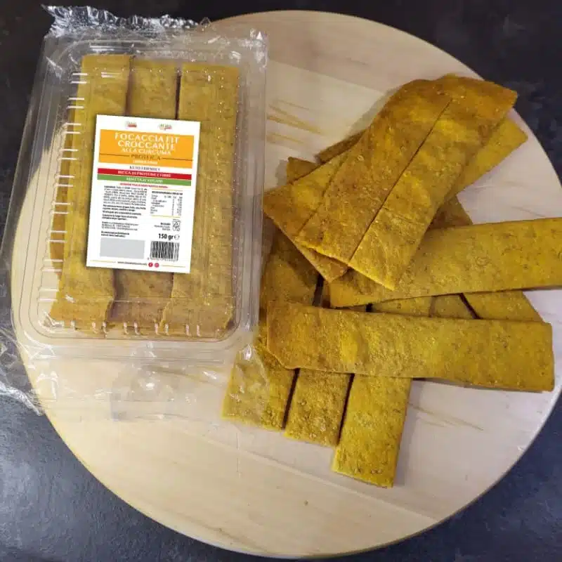 Focaccia Croccante Fit Proteica alla Curcuma Rima Benessere 150gr