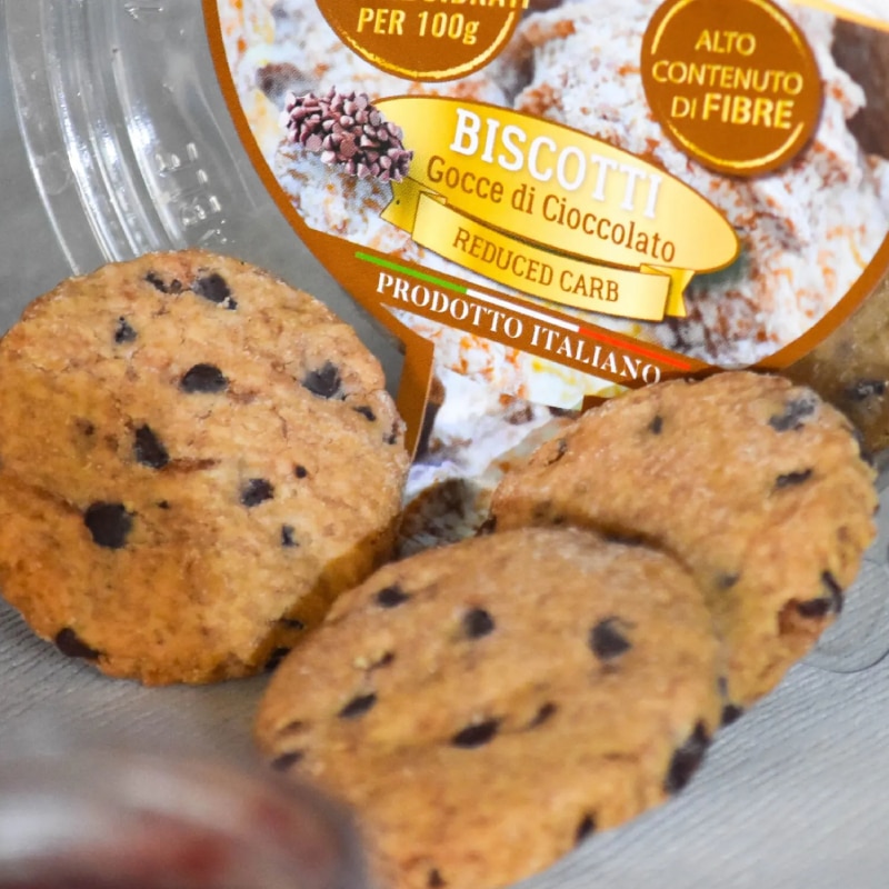 Biscotti con gocce di cioccolato Reduced Carb Linea6 150gr - immagine 2