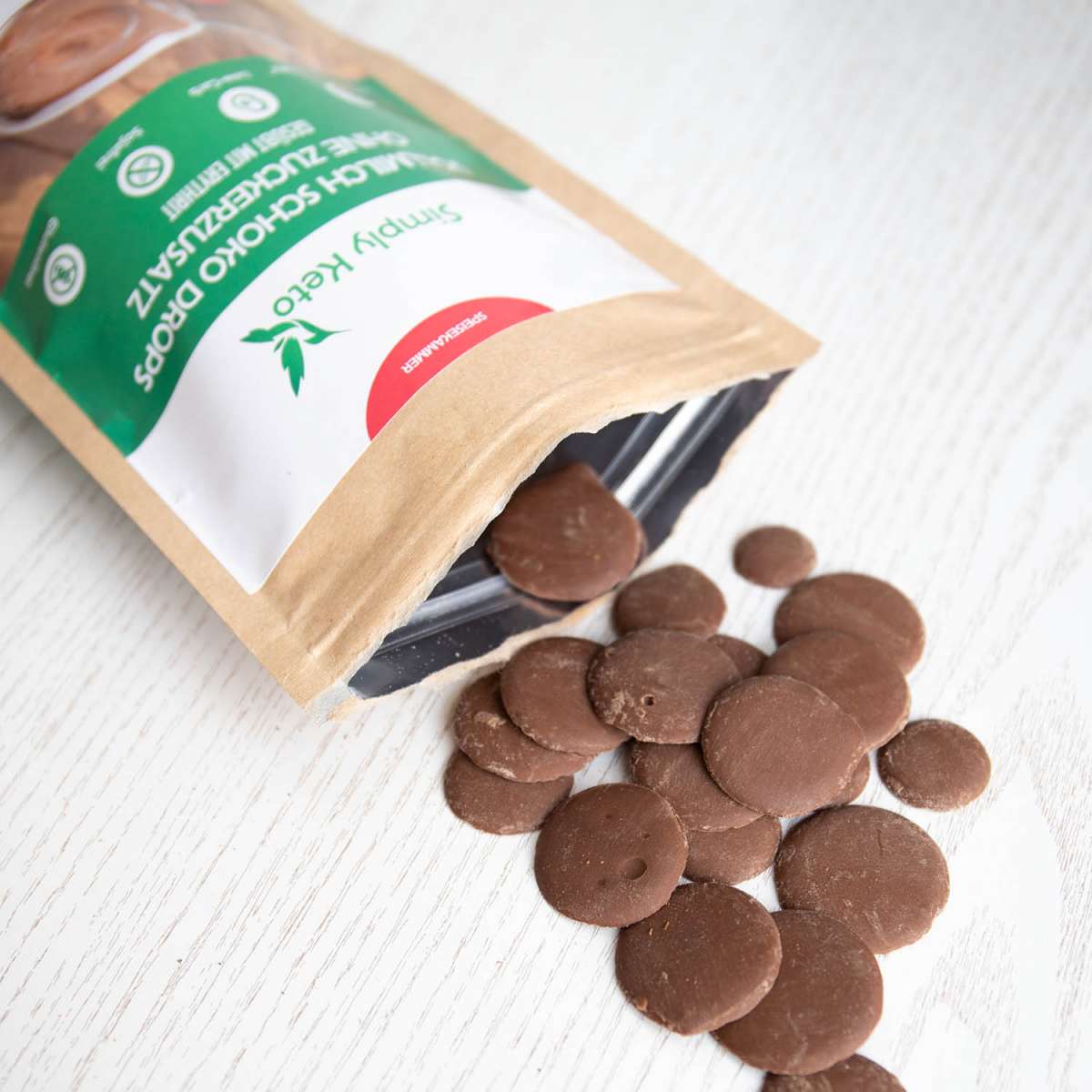 Gocce Di Cioccolato al latte con Eritritolo 200g