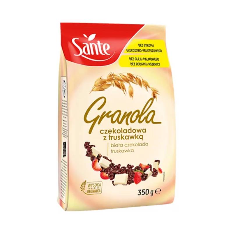 Granola Cioccolato Bianco e Fragola 350gr Santè - immagine 2