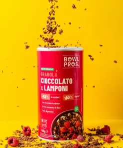 Granola Cioccolato Fondente & Lamponi 450gr Bowlpros