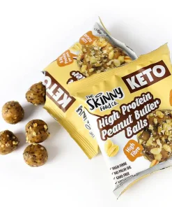 Palline KETO magre ad alto contenuto proteico – Burro di Arachidi Skinny Food 40gr