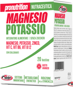 Magnesio e potassio 20 bustine arancio