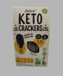 Cracker KETO biologici 60g – Sesamo nero