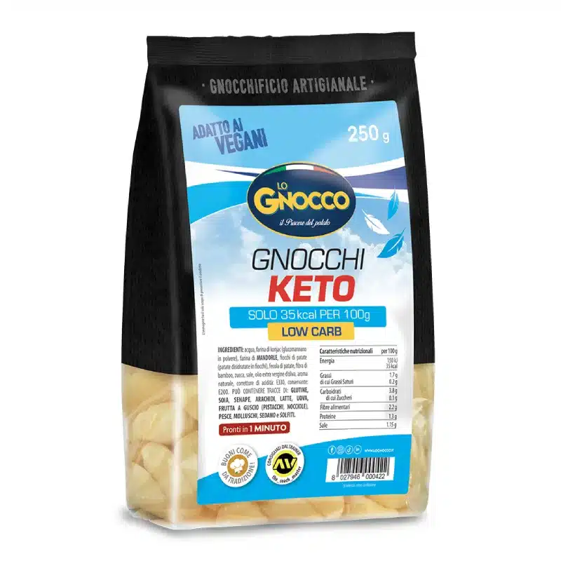 Keto Gnocchi alla Zucca 250gr Vegani e Senza Glutine – Lo Gnocco