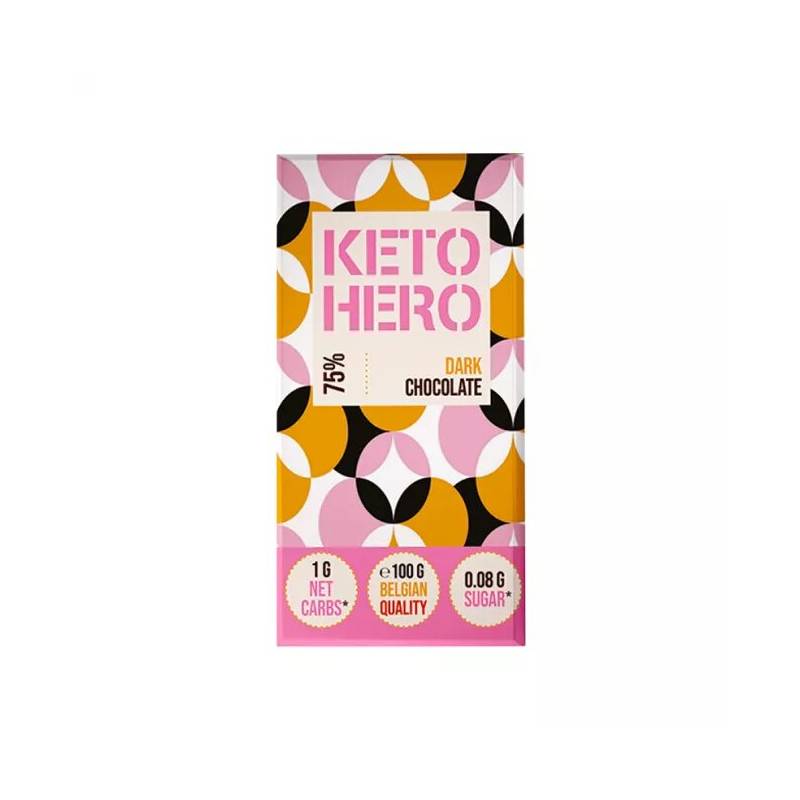 Cioccolata Keto Fondente Belga 75% 100gr – Keto Hero / Loca - immagine 2