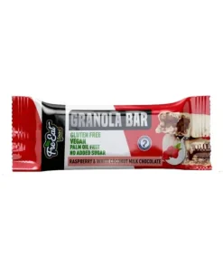 Barretta ai cereali Zero Zuccheri gusto Lampone e cioccolato al cocco FreeEat 50gr