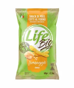 Bastoncini di mais LIFE BIO gusto formaggio – LifeSnack 60gr
