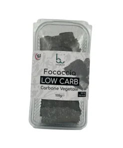 Focaccia low carb al carbone vegetale 150gr