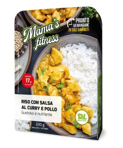 Mama’s fitness Riso Con Salsa al Curry e Pollo 330gr
