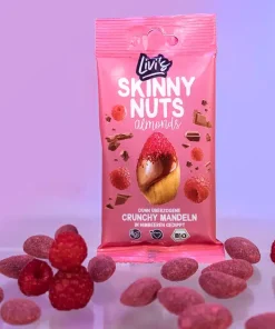 Mandorle biologiche tostate al gusto lampone Livi’s 39gr