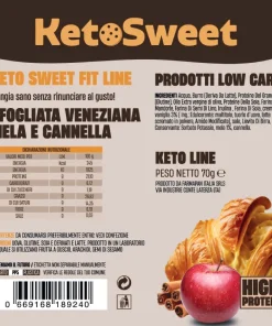 Sfogliata Veneziana mela e cannella Ketosweet 70gr