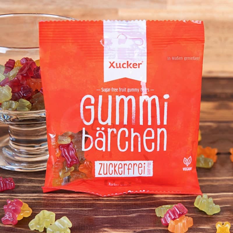 Orsetti gommosi vegani (gommosi alla frutta senza zucchero) 100gr