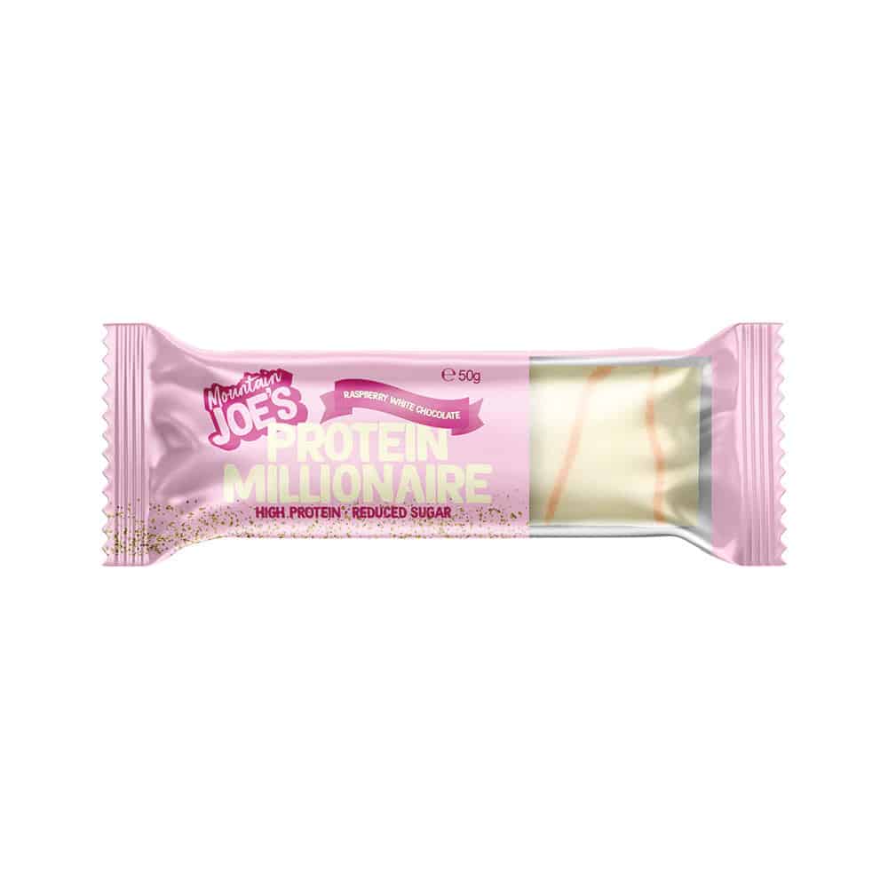 Protein Millionaire White Chocolate & Raspberry 50gr