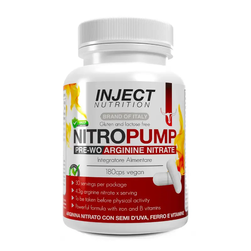 Nitro Pump 180 veg cps – Inject Nutrition