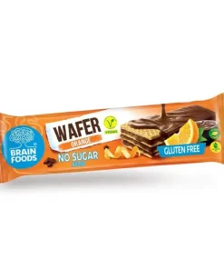 Wafer all’arancia Senza Glutine 40gr – Brain Foods