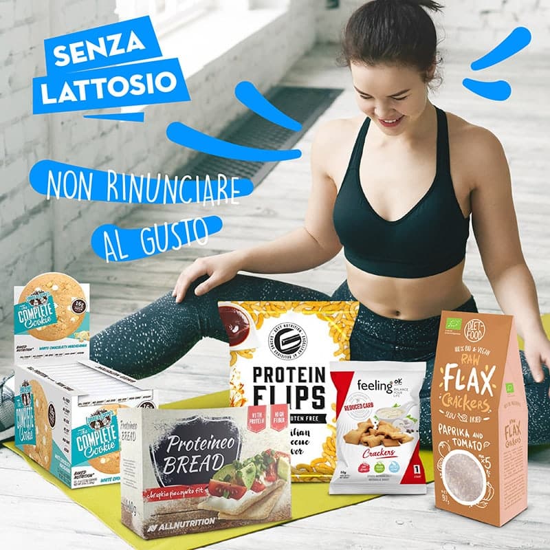 Pacchetto snack senza lattosio