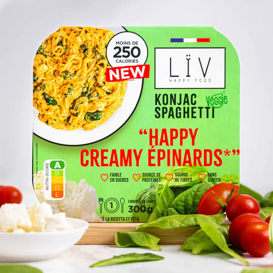 Keto Spaghetti con Spinaci Cremosi 300g – Liv Happy Food