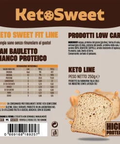 Panbauletto Keto e Proteico 250gr  – Ketosweet