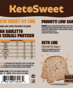 Panbauletto Multicereali Keto e Proteico 250gr  – Ketosweet