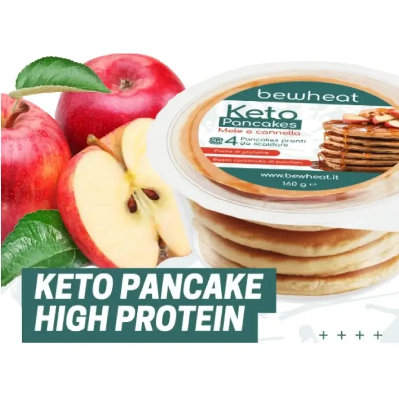 Keto Pancakes Mela e Cannella Bewheat 160 gr