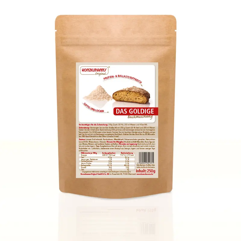 Preparato per pane keto dorato 250gr