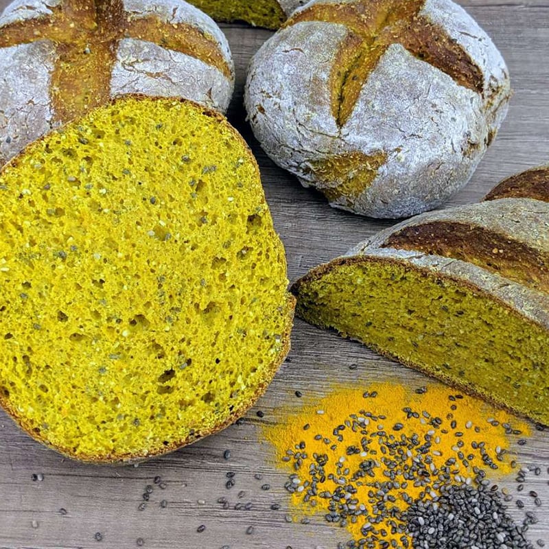 Preprato per Panini Low Carb Chia e Curcuma Adams Brot 200gr