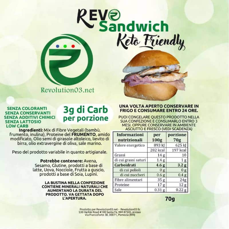 RevoSandwich 1pz. da 70g – Revolution03 - immagine 2