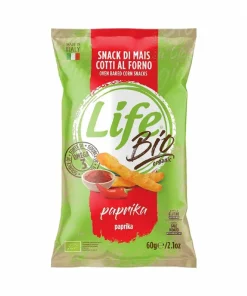 Bastoncini di mais LIFE BIO gusto Paprika – LifeSnack 60gr
