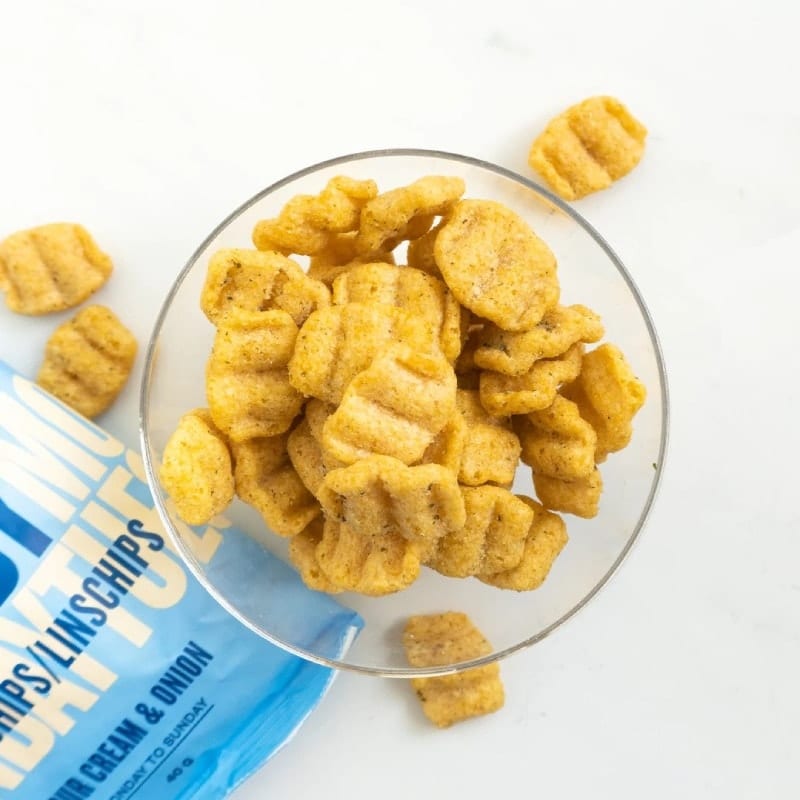 Chips di lenticchie al gusto di panna acida e cipolle 40gr