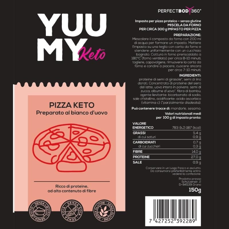 Preparato per Pizza Keto senza Glutine