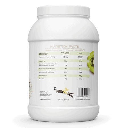 Crema di riso alla Vaniglia cremosa e kiwi Ostrovit 1kg - immagine 2