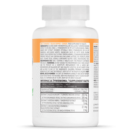 OstroVit Curcumina + Pepe Nero + Zenzero 90 compresse - immagine 2