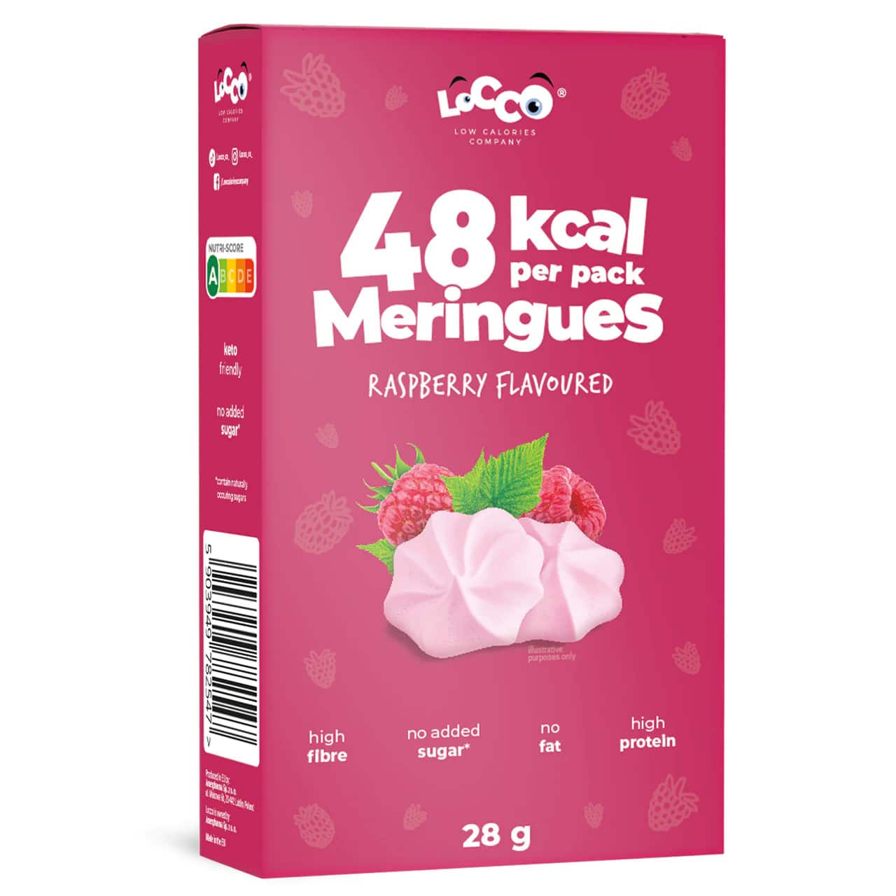 Keto Meringhe LoCCo Al Lampone 28gr