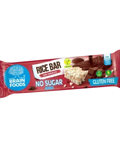 Barretta di riso con cioccolato fondente 18g Brain Foods