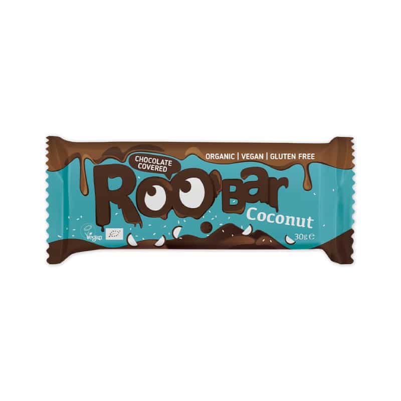 Barretta al cocco ricoperta di cioccolato Roobar 30gr