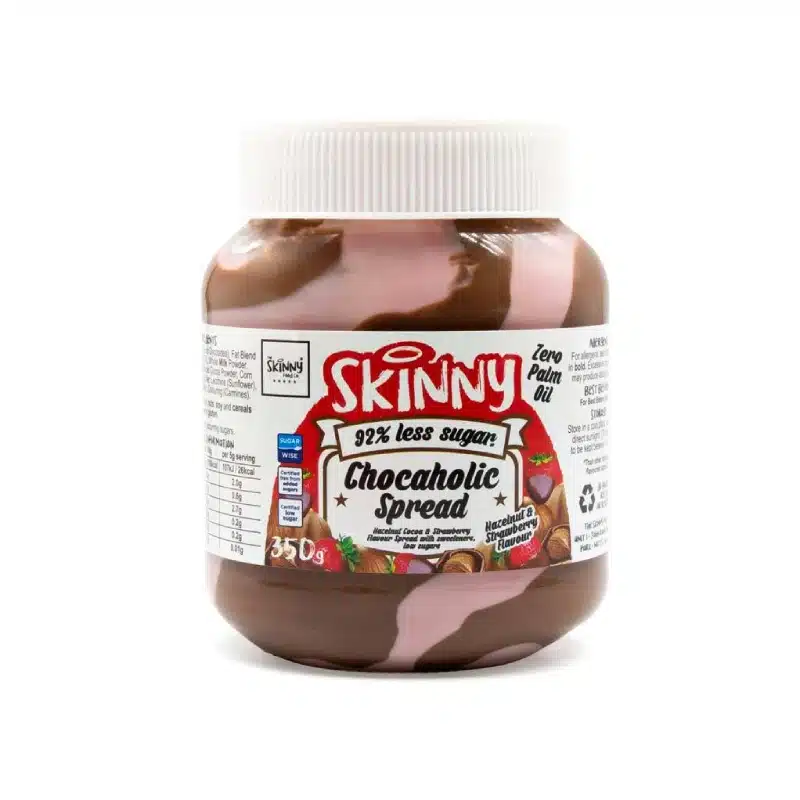 Crema spalmabile proteica chocaholic Fragola e Nocciola – 350 g