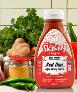 Salsa Skinny senza zucchero Red Thai Curry Virtually Zero© – 425 ml