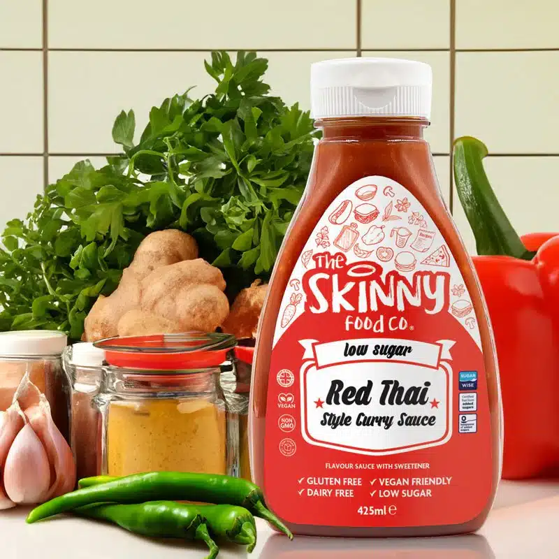 Salsa Skinny senza zucchero Red Thai Curry Virtually Zero© – 425 ml