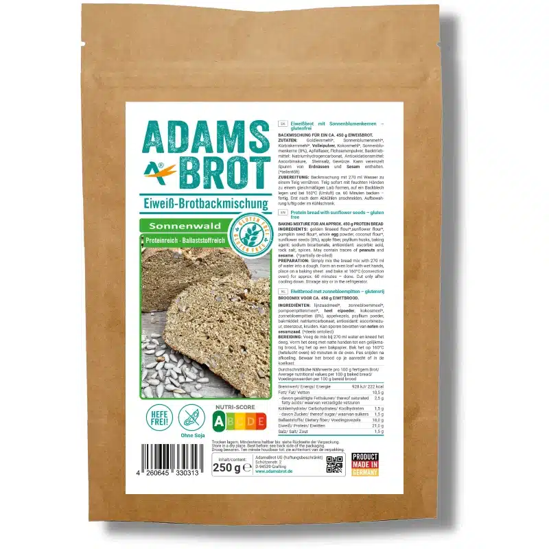Preparato Per Pane Keto Low Carb Adams Brot – Sonnenwald 250gr
