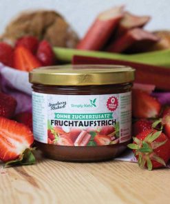 Marmellata Di Fragole e Rabarbaro Senza Zucchero