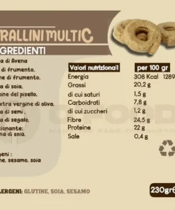 Tarallini Multicereali Artigianali e Keto 230gr | O’Food