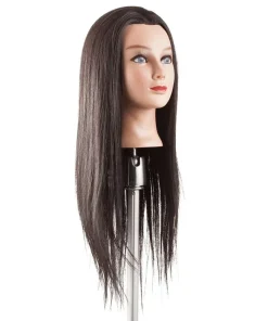 Testina Parrucchiere Capelli Lunghi per Pratica Acconciature 40% Naturale 60% Sintetica 45/50 cm