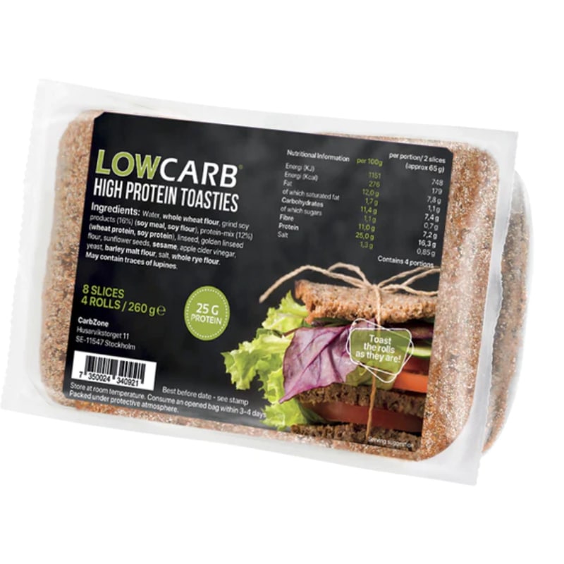 Toasts Proteici & Low Carb 260gr (8 fette) – Carb Zone