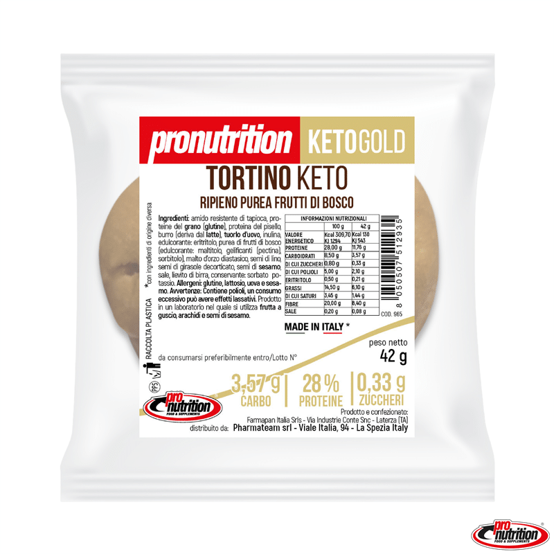 Tortino Keto ai Frutti di Bosco 42gr – Pro Nutrition